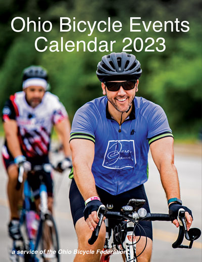 Cover of the 2023 Ohio Bicycle Events Calendar